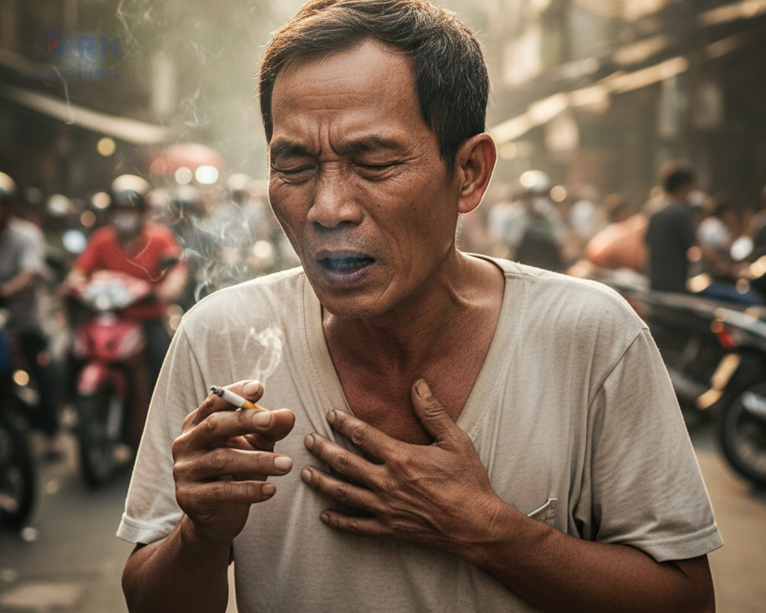 Ho đờm do hút thuốc khác gì ho đờm do viêm phế quản?